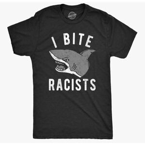 Crazy Dog "I Bite Racists"T‎ Shirt